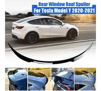 SPOILER POSTERIORE NERO TETTO ALETTONE PER 2020-2023 TESLA MODEL Y SUV ABS