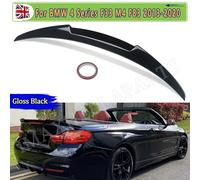 Spoiler posteriore PER BMW SERIE 4 F33 F83 420i 430d 440i M4 V STILE Convertibile 2013-2020 Baule POSTERIORE LIP SPOILER NERO LUCE gloss black