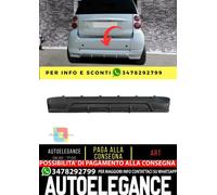 Spoiler posteriore sotto paraurti per SMART Fortwo 451 07-12 ABS Plastica