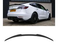 SPOILER POSTERIORE STILE M4, NERO LUCIDO, PER TESLA MODEL 3 2019-2022