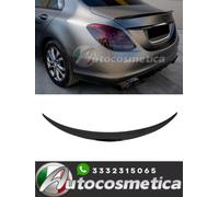 SPOILER POSTERIORE SUL COFANO MERCEDES CLASSE C W205 SEDAN LOOK AMG NERO LUCIDO