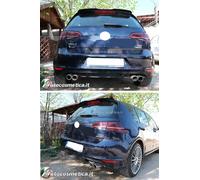 SPOILER POSTERIORE SUL TETTO NERO LUCIDO R GTI GTD PER VW GOLF 7 7.5 VII 12-19