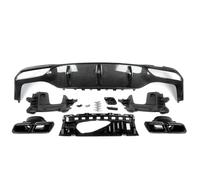Spoiler Posteriori dell'Auto Per Mercedes Per Benz W213 Per AMG E63 Stile 2016-2020 Diffusore Paraurti Posteriore Con Punte Scarico Posteriori Spoiler(Look in carbonio)