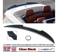 Spoiler posteriori per BMW E93 Serie 3 320i 335i 320d 330d Convertible 2006-2013 Baule posteriore Lip Boot Spoiler Nero lucido Stile M4 gloss black