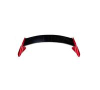 Spoiler Posteriori Per CIVIC Hatchback 2017 2018 ABS Di Plastica Non Verniciata Primer, Base Trucco Di Colore Baule Posteriore Boot Ala Lip Spoiler Auto Spoiler Auto(Black and red)