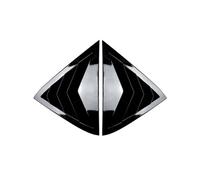 Spoiler Posteriori Per Ford Per Fiesta MK7 7.5 2008-2017 Lunotto Posteriore Decorativo A Forma Di Branchia Di Squalo Feritoia Triangolare Nera Lucida Posteriore Spoiler Deflettore(Nero lucido)