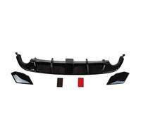 Spoiler Posteriori Per Golf MK6 E GTI 2008-2013 Kit Carrozzeria Per Paraurti Anteriore Lucido Con Diffusore Posteriore Spoiler Alettone(Black 1)
