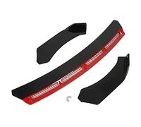 Spoiler Sul Mento del Labbro del Paraurti Anteriore, Yosoo 3 Pezzi Kit Corpo del Labbro del Paraurti Anteriore Modifica Universale Dell'ala dello Spoiler per L'automobile(rosso)
