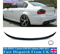 Spoiler sul tetto del bagagliaio di coda per BMW Serie 3 E90 Berlina 316d 320d 330d 335d M3 Stile 2005-2011 Spoiler posteriore Boot Wing Nero lucido Gloss Black