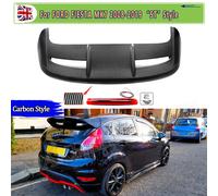 Spoiler sul tetto posteriore PER FORD FIESTA MK7 MK7.5 2008 2009 2010 2011 2012 2013 2014 2015 Spoiler sul tetto Ala LIP STILE CARBON LOOK carbon look