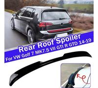 Spoiler Tetto Posteriore Nero Lucido per VW GOLF 7 7.5 R GTI GTD Da 2014-2019