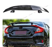 SPOILER Universale Posteriore Auto Alettone Tuning Sport Adesivo NERO per Cofano