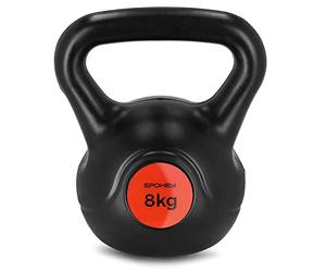 Spokey Kettlebell Peso Fitness in ghisa, Rivestimento PVC (3 kg)