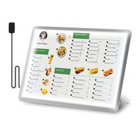 Spolehli Cornice luminosa a LED, cornice ultra sottile per foto, bacheca per menu, profilo in alluminio, staffa in metallo per esposizione di menu, bancone per ristoranti, negozi e pubblicità (A2)