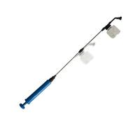 Spolveratore A Polvere,Spruzzatore Dispenser con Asta Telescopica | Applicatore Push-Pull per Terra di Diatomee con Serbatoio Trasparente,per Agricoltura Frutteto Serra e Cortile