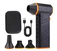 Spolverino ad Aria Compressa, Spolverino Elettrico da 130.000 Giri/min con Luce LED, Mini Ventilatore d'Aria Ricaricabile Senza Fili Contorno Continuo Regolabile, for Computer