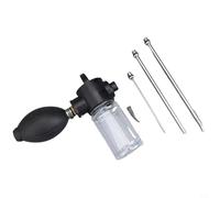 Spolverino anti-parassiti con 3 ugelli in acciaio inox, corpo in silicone per rimuovere mosche e termiti, spruzzatore portatile facile da pulire per uso agricolo, forestale e giardino
