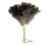 Spolverino antistatico con manico in legno, Spolverino con piume di struzzo, Piumino per Spolverare, Spolverino Polvere con Piume di Struzzo,per Ufficio, Soggiorno di Casa, Libreria, Tastiera