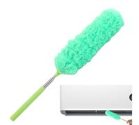 Spolverino da soffitto - in acciaio, kit di pulizia per piume, spazzola per polvere pieghevole, kit ragnatela a lungo raggio | uso di pulito in fibra per ventilatori