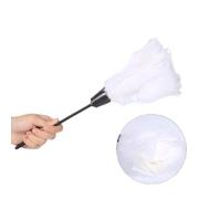Spolverino di tacchino - 5 colori Spazzola morbida per spolverare di piume di tacchino Mobili per la casa Strumenti per la pulizia dell'auto Manico facile da usare con foro(bianca)