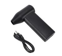 Spolverino elettrico 130000 giri/min Spolverino ad aria compressa 3 marce regolabile Jet Dry Blower per tastiera del computer all'aperto Auto a casa (Nera)