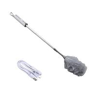 Spolverino Elettrico a 360°, Spazzola per Pulizia Ricaricabile Wireless Portatile USB Ricaricabile per Soggiorno, Camera da Letto, Ufficio, con Asta di Prolunga, Strumento per la