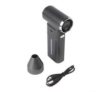 Spolverino elettrico ad aria compressa, 130000 giri/min, per tastiera senza fili, ricaricabile con USB-C, soffiatore antipolvere per computer per elettronica e auto (nero)