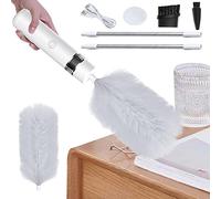 Spolverino Elettrico Compatto - Rotazione Regolabile A 360° | Strumento Multiuso Per Spolverare Angoli, Altezze Del Soffitto, Mobili, Cucina, Soggiorno, Camera Da, Pulizia Pratica, Veloce, Sicur