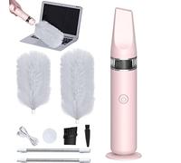 Spolverino Elettrico Instant Duster Pro Original, Polveri con Manico Espandibile Strumento di Pulizia Multifunzione in Microfibra per Polvere, Spolverino estensibile Elettrico Rotante Senza Fili