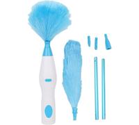 Spolverino Elettrico Pieghevole a 180°, Spolverino Elettrico Senza Fili per Pulire casa, cucina, bagno, piastrelle, ufficio, Auto. Spin Duster, Con Manico Estensibile, Strumento per Mobili
