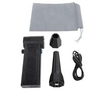 Spolverino elettrico professionale, ventola turbo portatile portatile, soffiatore ad alta velocità da 140000 giri/min con ugello lungo, efficiente soffiatore di polvere (Nera)