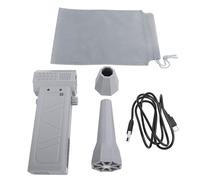 Spolverino elettrico professionale, ventola turbo portatile portatile, soffiatore ad alta velocità da 140000 giri/min con ugello lungo, efficiente soffiatore di polvere (Grigio)