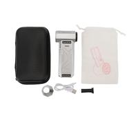 Spolverino Elettrico, Soffiatore Portatile per la Pulizia del Computer, Ventilatore a Turbina con Motore Brushless Portatile Ricaricabile ad Alta velocità da 150000 Giri/min con (Argento)