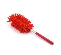 Spolverino estensibile Spazzola for la pulizia Casa Auto Pulitore Aria condizionata Mobili Persiane Strumento di lavaggio telescopico Strofinare Rimozione polvere Spolverini(Red)