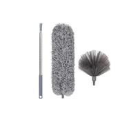 Spolverino estensibile Spolverino Telescopico Lavabile Lungo Estensibile 250 cm Multifunzionale Spazzola in Microfibra Gap Mop for Rimozione Ragnatele Pulizia della Polvere(GRAY)