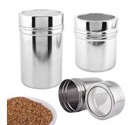 Spolverino Per Farina - Dispenser Zucchero A Velo Per Caffè,3 Pezzi Attrezzatura Da Cucina Acciaio Inossidabile Per Cottura E Pasticceria Adatta A Ristoranti Food Truck Pasticcerie Caffetterie