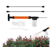 Spolverino per farina fossile, con 2 aste di prolunga, erogatore di terra di diatomee, per esterni, cortile, prato, casa, giardino, serra, fattoria