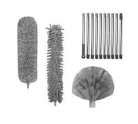 Spolverino Per Polvere Spazzola in microfibra multifunzionale, spolverino telescopico lavabile, lungo ed estensibile for la rimozione della ragnatela e pulizia polvere