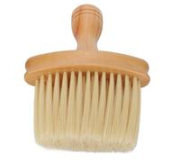 Spolverino per Tagliare i Capelli, Spazzola Barbiere, Spolverino per il Collo, Setole in Nylon, Spolverino per il Collo Stile Semplice con Manico in Legno, Spazzola