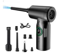 Spolverino portatile ad aria compressa da 7500mAh 2 in 1 aeratore e aspirapolvere soffiatore per spolverino senza fili per la pulizia del Computer della tastiera