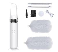 Spolverino rotante - Spazzola motorizzata per la pulizia della polvere, strumento per la pulizia automatica a 360° per spolverare la polvere spazzola rotante per la pulizia della casa