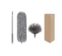 Spolverino Spolverino telescopico lavabile lungo estensibile 250 cm multifunzionale spazzola in microfibra for la rimozione di ragnatele e polvere(Grey)