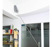 Spolverino telescopico a forma di ragnatela, estensibile, con asta telescopica in microfibra, per la pulizia di ventilatori a soffitto, persiane, ragnatela, auto normale