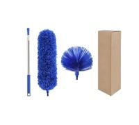 Spolverino Telescopico Lavabile Lungo Allungabile 250 Cm Spazzola Multifunzione In Microfibra Gap Mop for La Pulizia Delle Ragnatele(Blue)