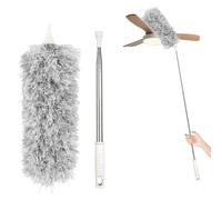 Spolverino Telescopico Spolverino per Polvere Telescopico Spolverino con Manico Lungo Fino 230 cm Spazzola in Microfibra per Cerchi Spolverino Allungabile in Microfibra Spolverino Microfibra Lavabile