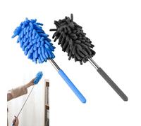 Spolverino Telescopico,Spolverino per Polvere,Togli Ragnatele Allungabile,Piumino per Spolverare,Confezione da 2 Spolverini Telescopici, Lavabile con Asta Telescopica