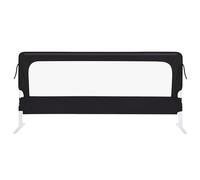 Sponda da Letto, per bambini da 18 mesi a 5 anni, Fissaggio sotto materasso, Pieghevole e Trasportabile, Borsa da trasporto inclusa, Barriera Pieghevole Sicura e Protettiva,180*70*26 cm-nero