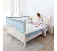Sponda del Letto per Neonati, Sponda del Letto per Bambini Extra Lunga, Sponda del Letto per Bambini, Sponda del Letto A Sollevamento Verticale, Sponda del Letto con Sistema di Si, A, 220cm/87in
