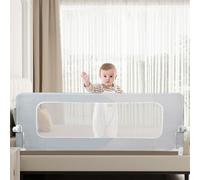Sponda di Sicurezza per Bambini, Barriere per letto,Barriera Letto Grande binari del letto per bambini per bambiniSponde Letto Bambini, Sponda per letto-200*73-86 cm - Grigio per camera matrimoniale
