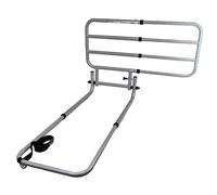 Sponda letto anziani ribaltabile universale-Per letti da degenza e tradizionali-Barriera anticaduta-Fissaggio fra rete e materasso-Acciaio verniciato.